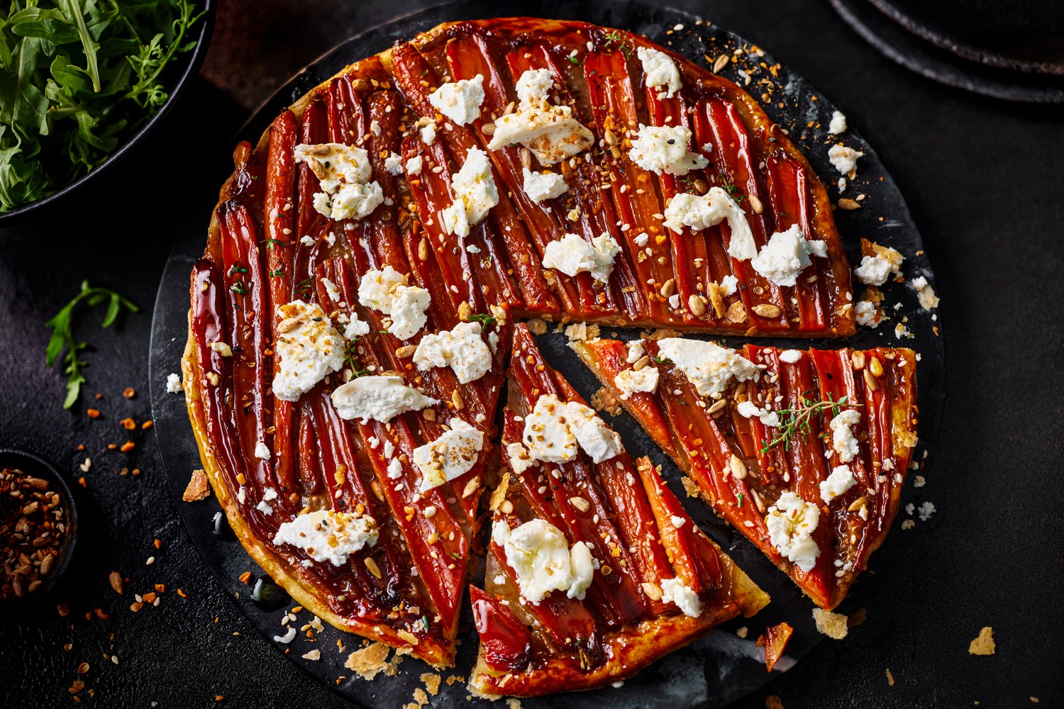 Carrot tarte tatin recipe